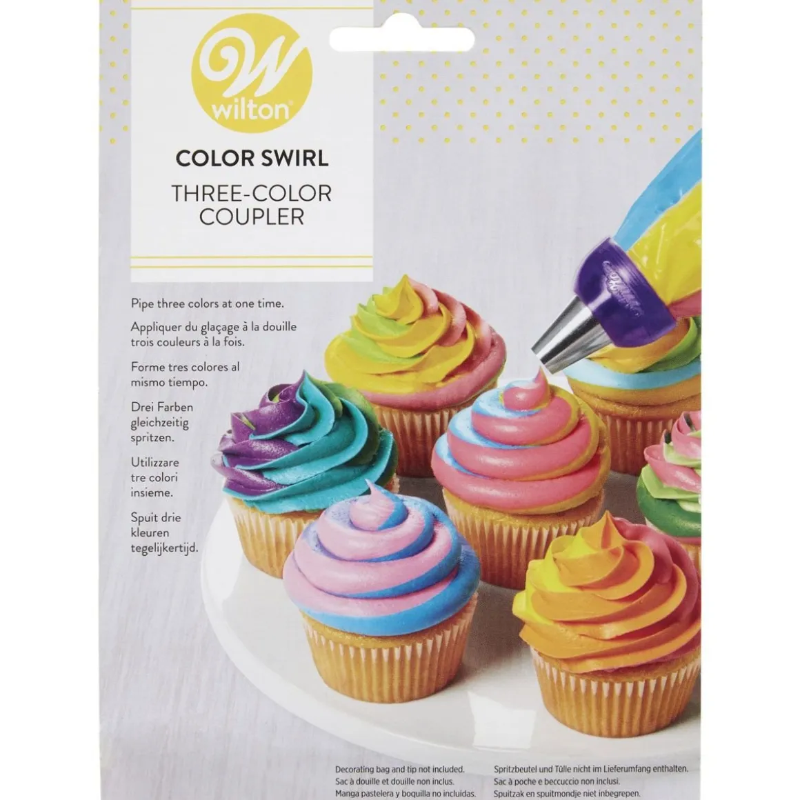 Wilton Drie kleuren Spuitjesadapter