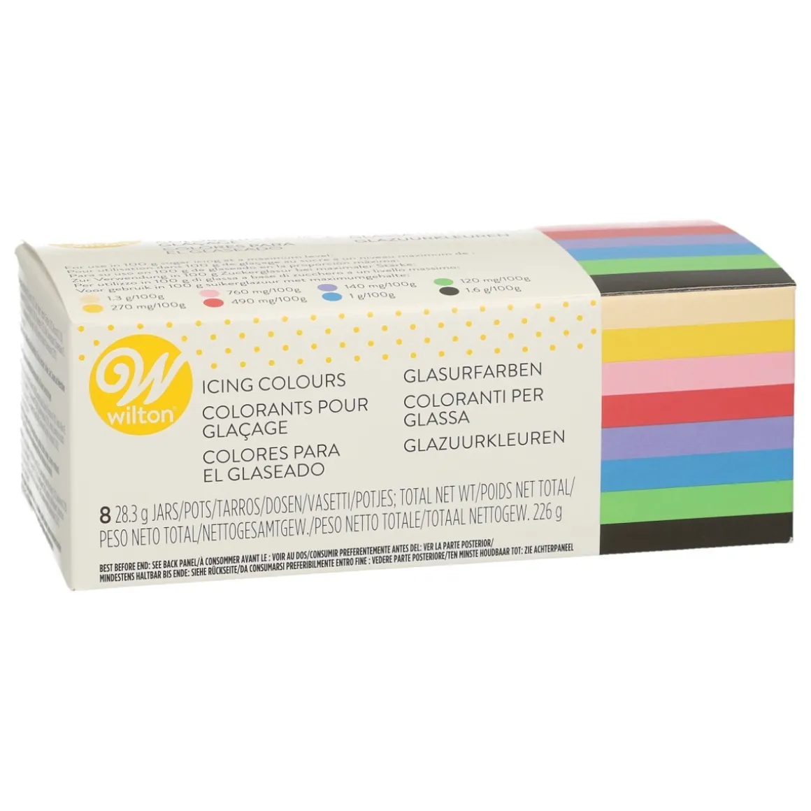Wilton Kleurstof Gel Assortiment 8x28g