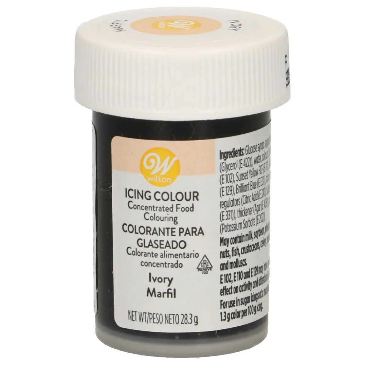 Wilton Kleurstof Gel Ivoor 28g