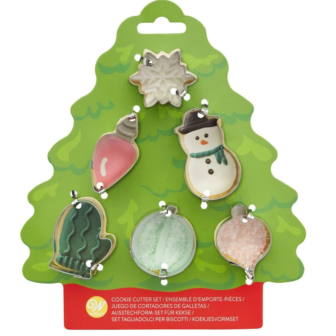 Wilton Koekjesuitsteker Kerstboom Set/6**