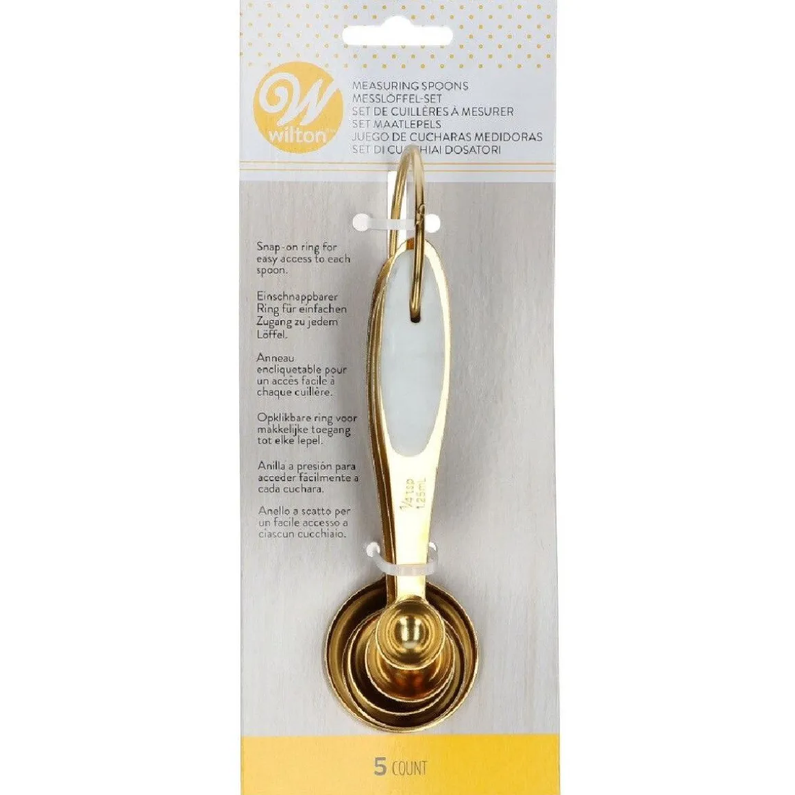 Wilton Maatlepels Goud Set/5