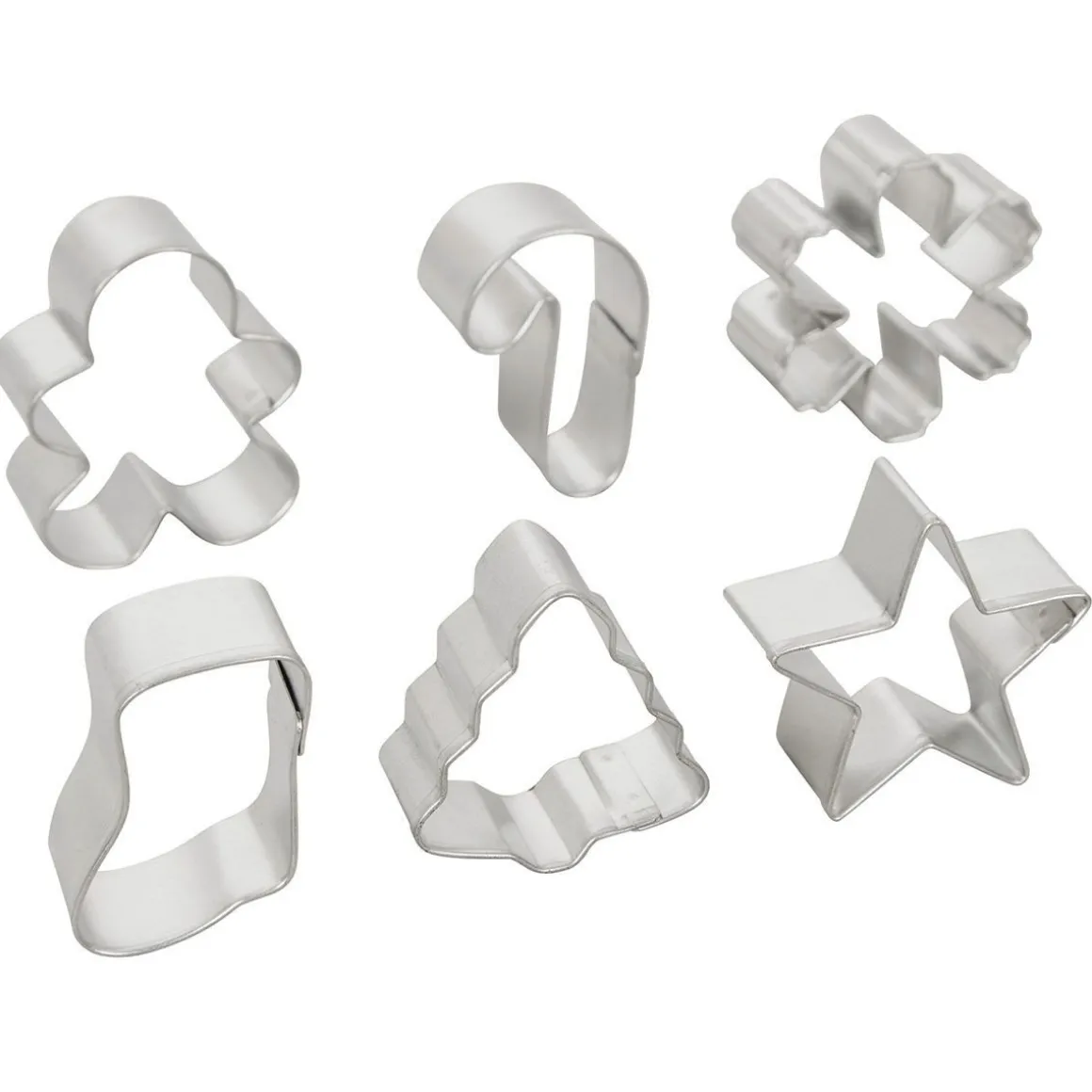 Wilton Mini Koekjesuitsteker Kerstkrans Set/6