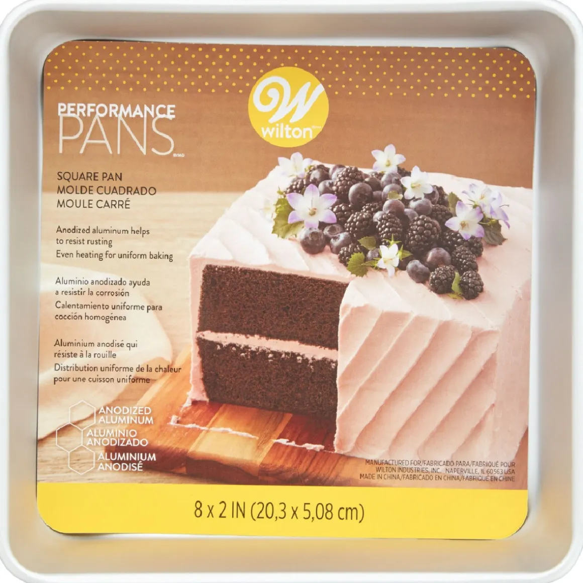 Wilton Performance Taartpan Vierkant 20x20x5cm