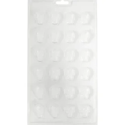 Wilton Plastic Bonbonvorm Doodshoofdjes (24x)