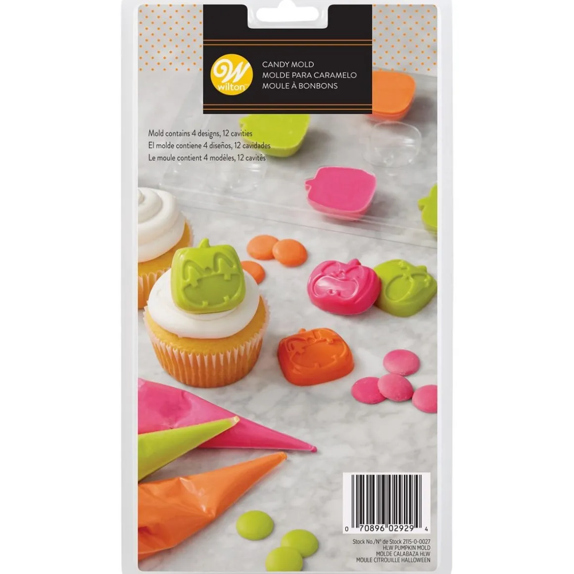 Wilton Plastic Bonbonvorm Pompoen (12x)