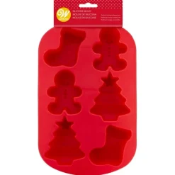 Wilton Siliconen Bakvorm Sok-Gingerbread-Kerstboom (6)
