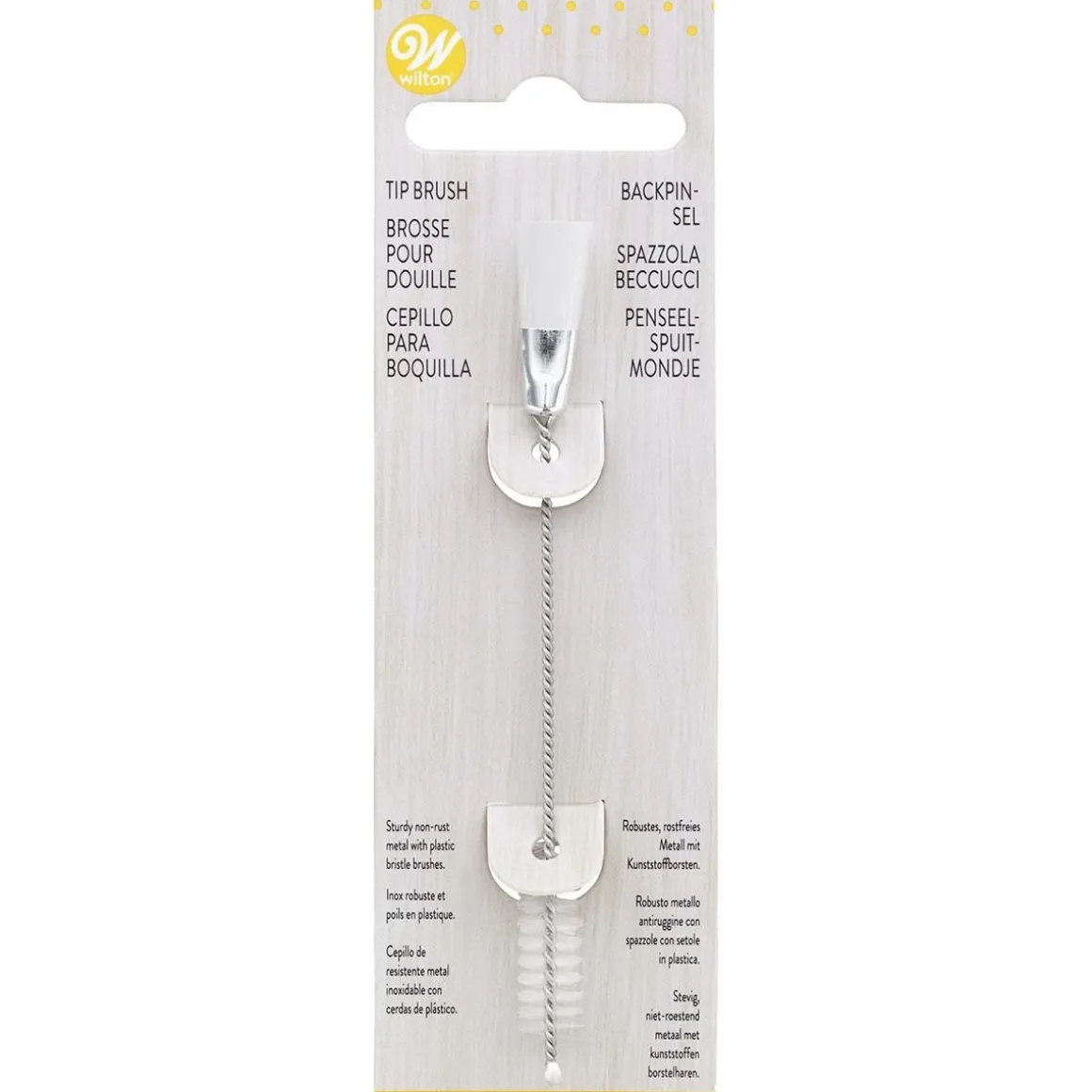 Wilton Spuitjesborstel dubbel (10cm)