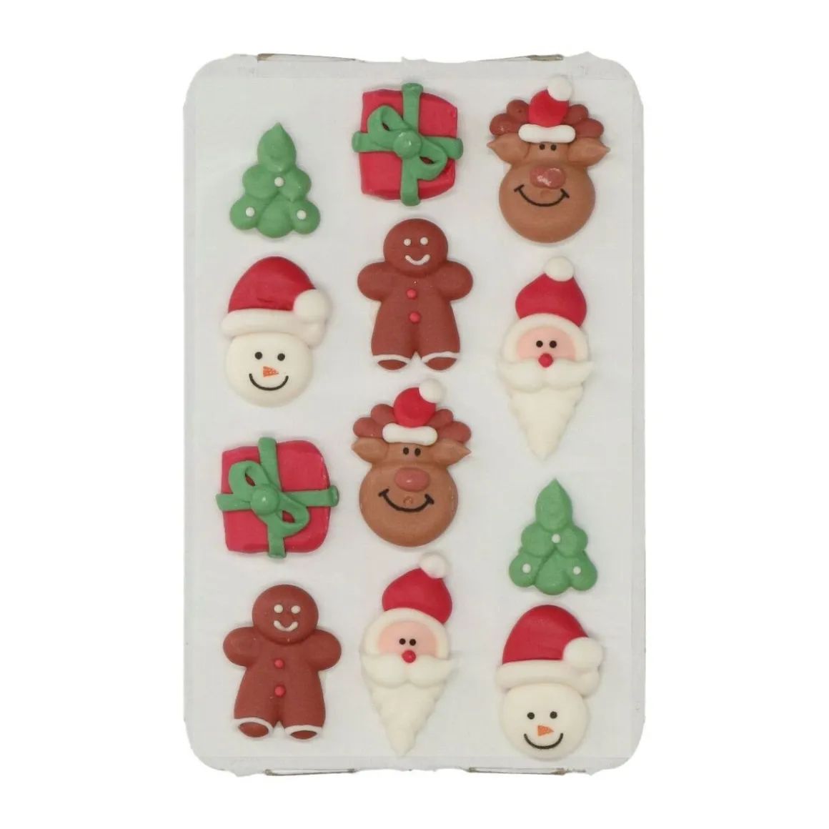 Wilton Suikerdecoratie Kerst 12st.