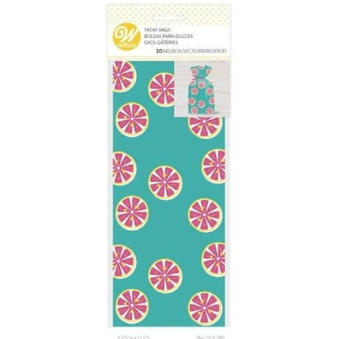 Wilton Traktatiezakjes Fruit 20st**
