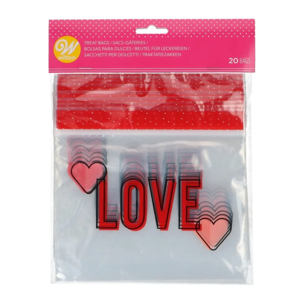 Wilton Traktatiezakjes Hersluitbaar Love 20st