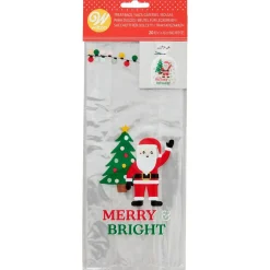 Wilton Traktatiezakjes Kerstman Merry & Bright 20st