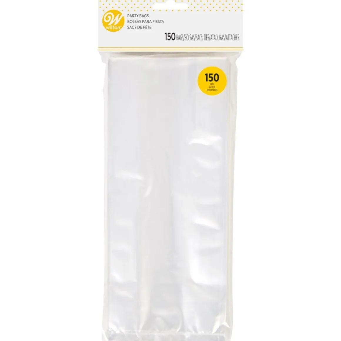 Wilton Traktatiezakjes Transparant 10x24cm 150st