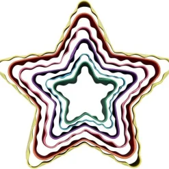 Wilton Uitstekers Ster Dubbelzijdig Set/6