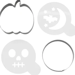 Wilton Uitsteker & Stencil Halloween Set/4