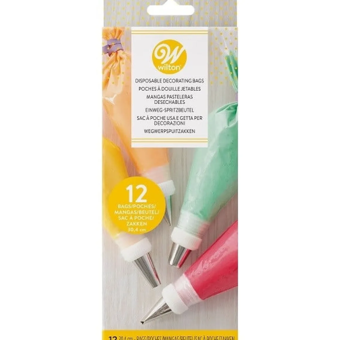 Wilton Wegwerp Spuitzakken 30cm 12 stuks