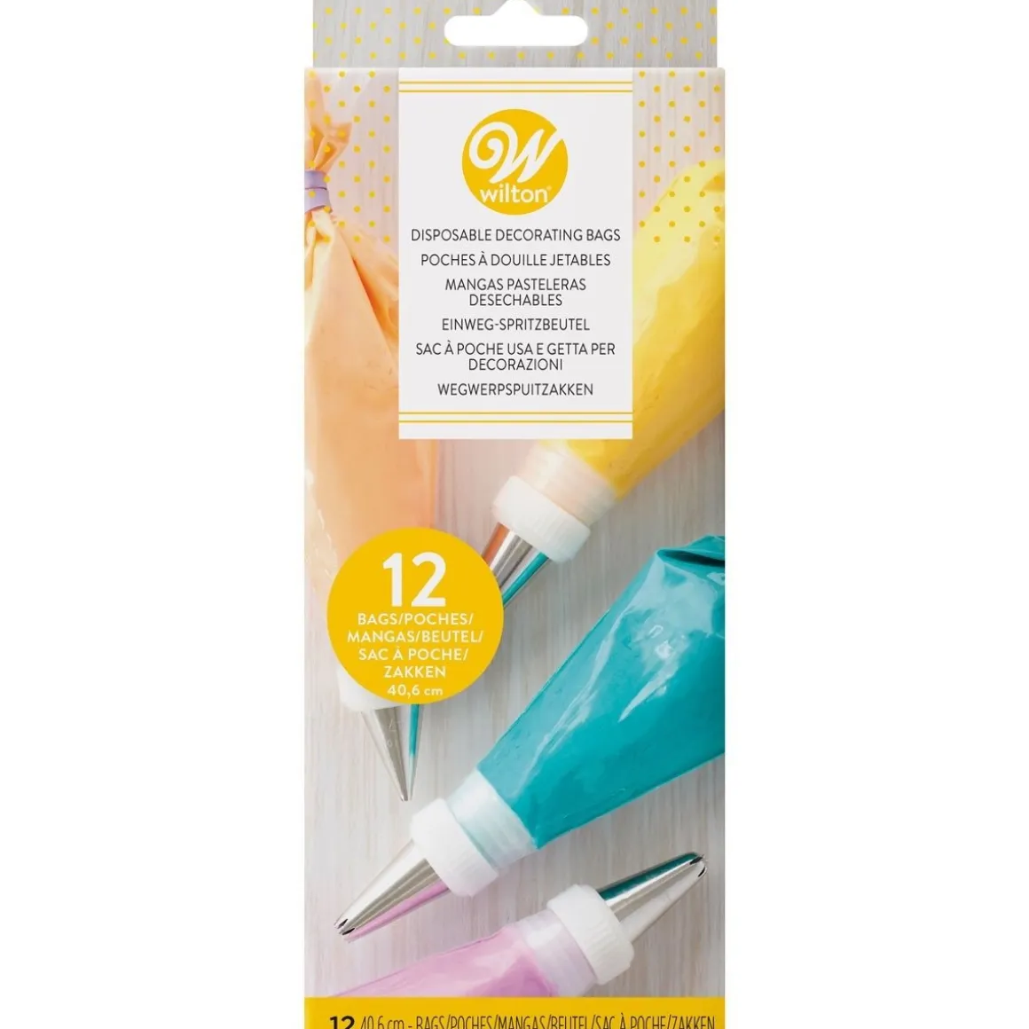 Wilton Wegwerp Spuitzakken 40 cm 12 stuks