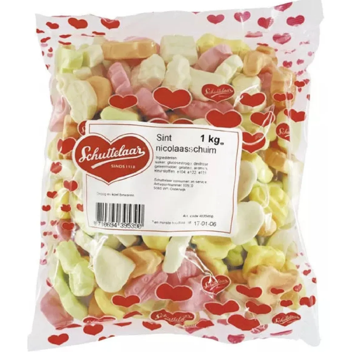 Zachte Schuimpjes Sinterklaas 1kg